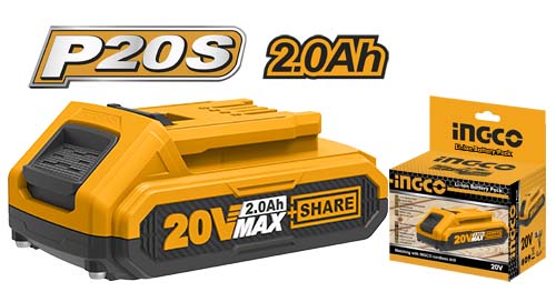 FBLI20011Lithium-Ion battery packVoltage:20VLithium-ion 2.0Ah batteryLED battery power indicator