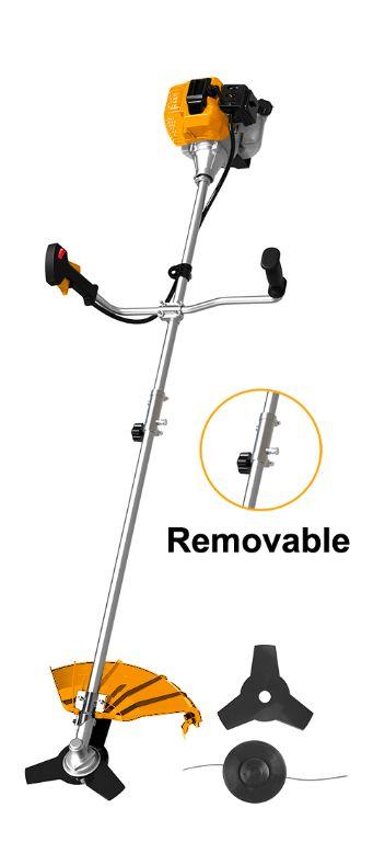 GBC5624421Gasoline grass trimmer and brush cutterDisplacement:62ccRated power: 2.4kWMax cutting path: 480mm