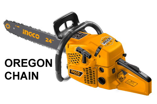 GCS5602411Gasoline chain sawDisplacement:62ccRated power:2.6KwMax. cutting length: 605mm(24")