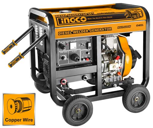 GDW65001Diesel welder generatorVoltage:220V-240V~50HzMax.output(kW):4.6Welding current:50-180A