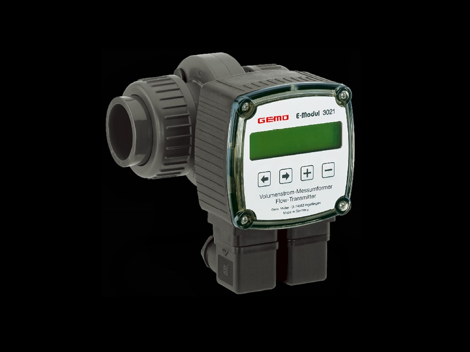 Electric flow meter with display