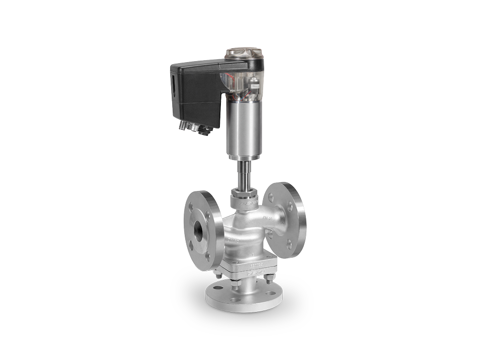 Electromotive 3/2-way metal seat valve