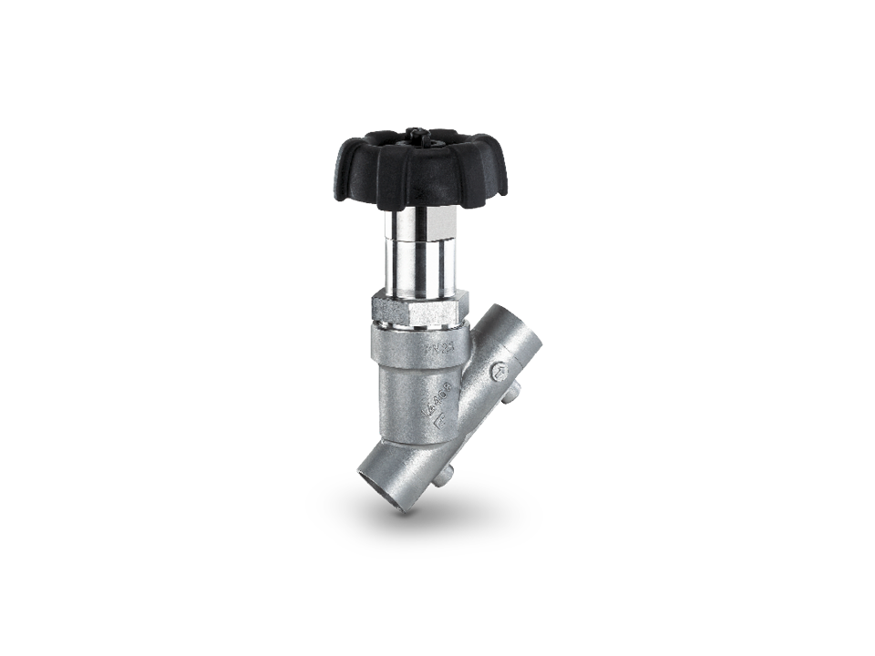 Manual 2/2-way globe valve with metal body