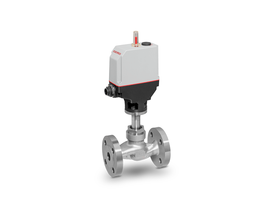 Electromotive 2/2-way globe valve with metal body