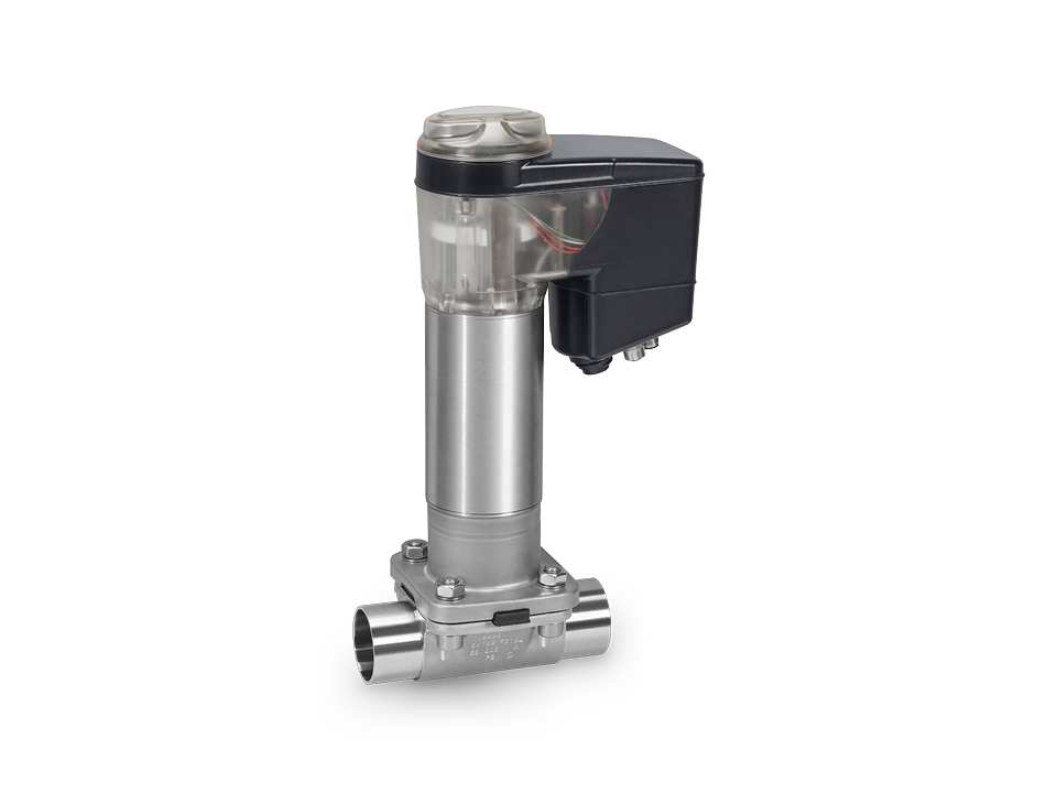 Electromotive 2/2-way diaphragm valve with metal body
