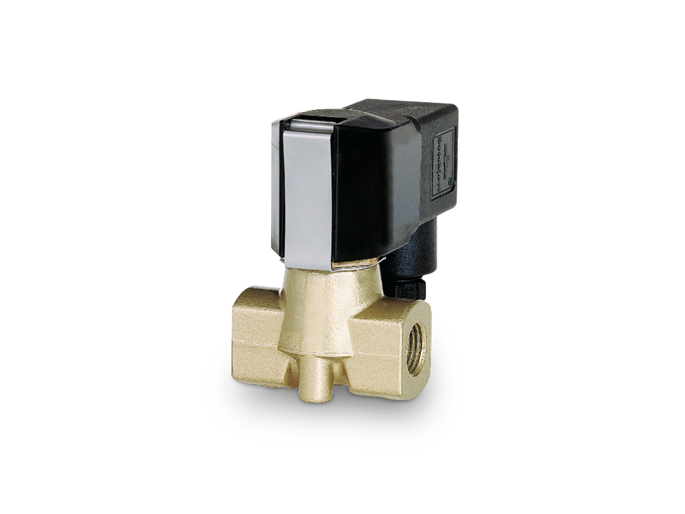 Direct operated process solenoid valve made of metal