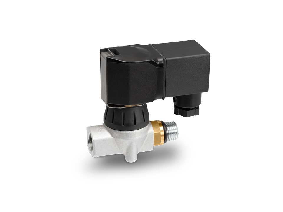 Electrically actuated metal pilot solenoid valve