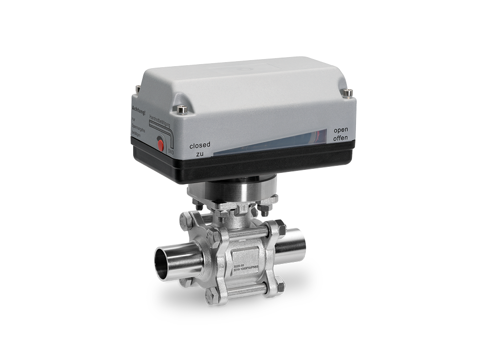 Electric 2/2-way metal ball valve