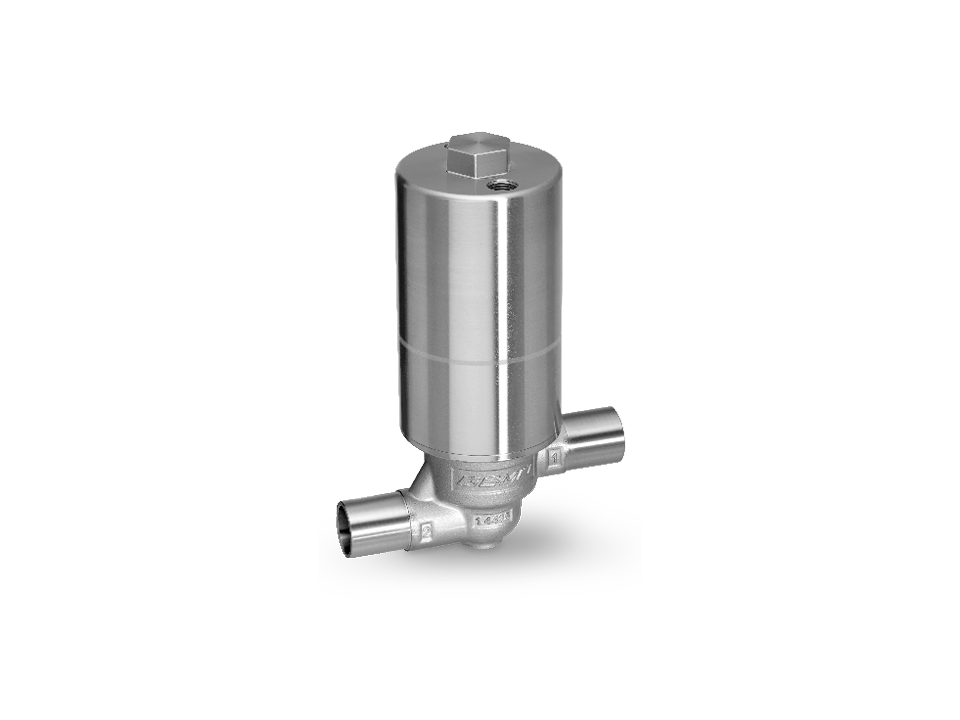 Pneumatic 2/2-way diaphragm globe valve with PD technology