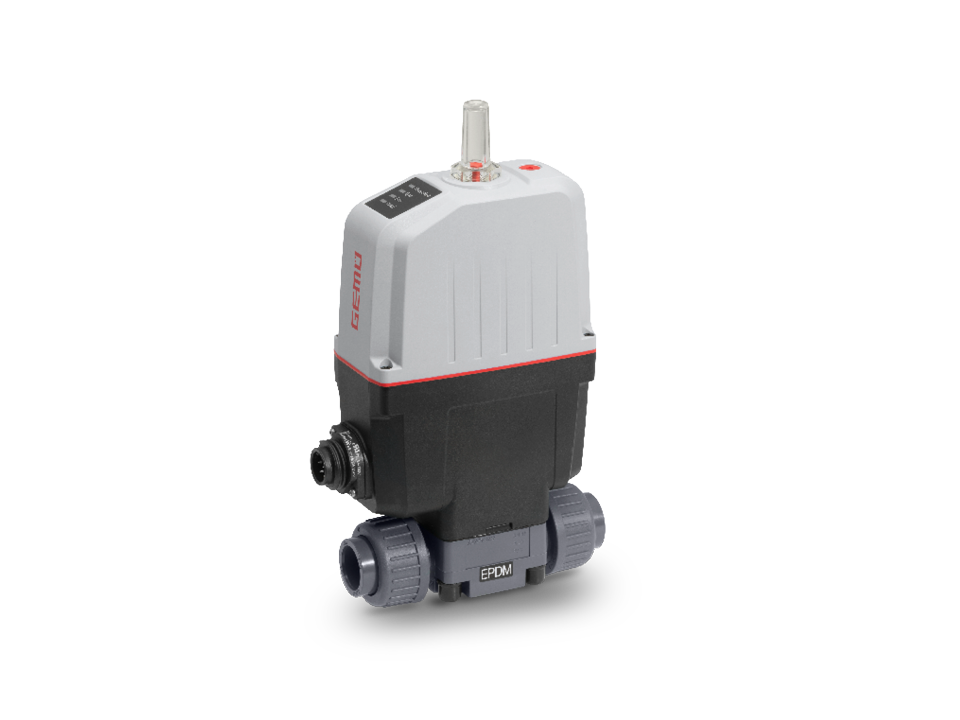 Electromotive 2/2-way diaphragm valve made of plastic