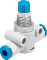 One-way flow control valve, in-line installation GR