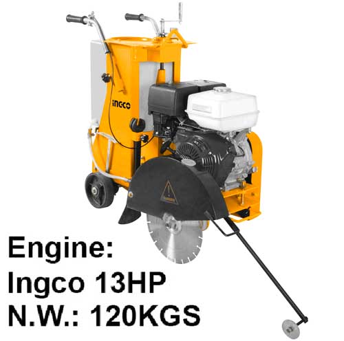 GSF16-2Gasoline floor sawGasoline engineEngine power:9.6kW(13.0HP)Weight:120kg