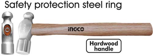 HBPH04016Ball pein hammerWeight：16oz/450gDrop-forged hammerheadHardwood handle