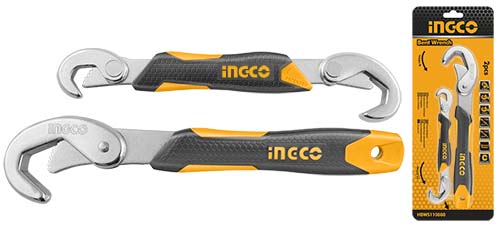 HBWS110808Bent wrench1 PCS double open end wrench, 9-14mm,15-22mm1 PCS single open end wrench, 23-32mmChrome platedTwo color handle