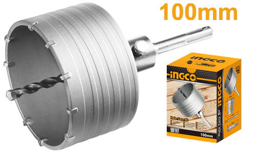 HCB1001Hole core bitDiameter:100mm10pcs TCT bladesPacked by color box