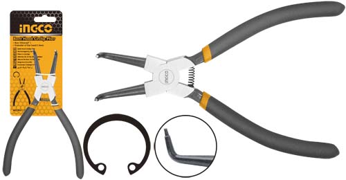 HCCP011752Circlip pliersBent head circlip PlierInternal circlip plierSize:7"/180mm