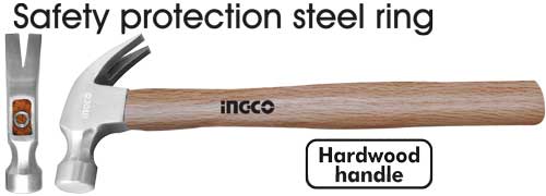 HCH0408Claw hammerWeight：8oz/220gDrop-forged hammerheadHardwood handle