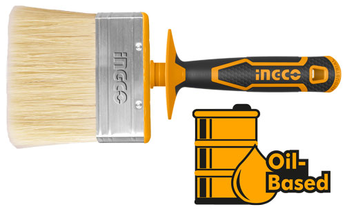 HCLB120308Ceiling brushSize:5"(120*30mm)For Oil-Based paintHigh quality bristles