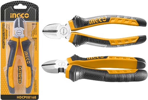 HDCP08188Diagonal cutting pliersSize：7"/180mmTwo color handlePacked by sliding card