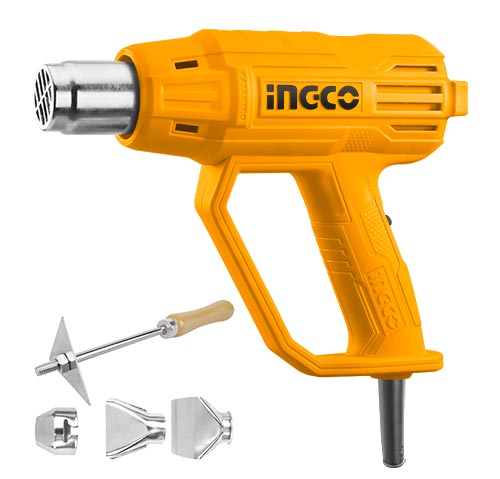 HG200038Heat gunVoltage:220-240V~50/60HzInput power:2000WTemperature:480°C/560°C