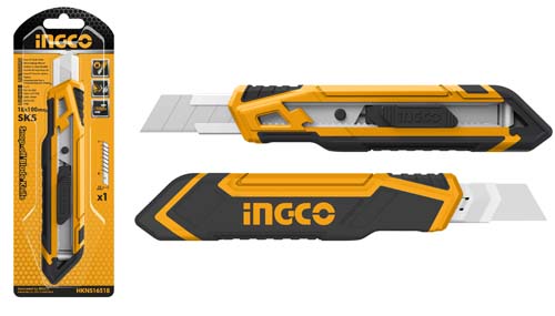 HKNS16518Snap-off blade knifeBlade Size:18mmx100mmWith 1 pcs SK5 blade (HKNSB112)Length:173mm