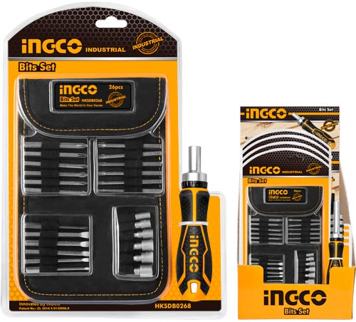 HKSDB026826 Pcs screwdriver bit set26 PCS screwdriver bit setMaterial：CR-VPacked by double blister