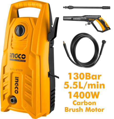 HPWR14008High pressure washerVoltage: 220-240V~50/60HzInput power: 1400WMax Pressure: 130Bar (1900PSI)
