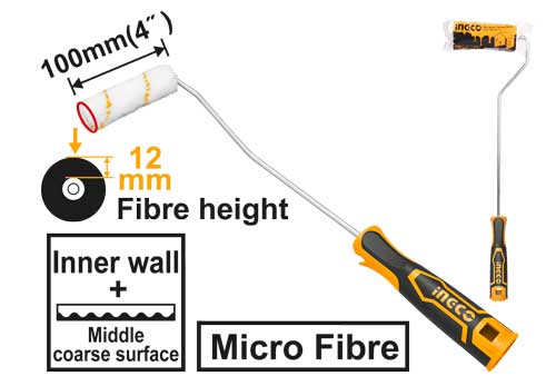 HRHT061001DMini cylinder brush(Inner wall)Material:Micro fibreSize:100mm/4"Inner wall
