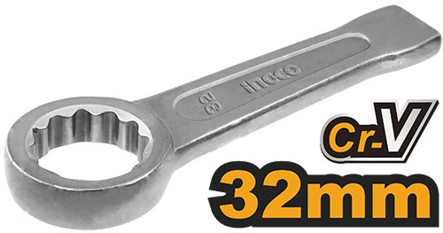 HRSW032Ring slogging wrenchSize:32mmMaterial:CrMoPacked by carton box