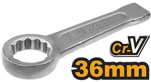 HRSW036Ring slogging wrenchSize:36mmMaterial:CrMoPacked by carton box