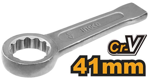 HRSW041Ring slogging wrenchSize:41mmMaterial:Cr-VPacked by carton box