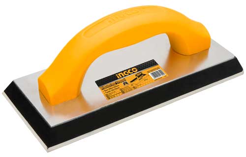 HSFR24108Rubber grout floatSize:240mmx100mmEVA Thickness:19mmPure PP handleAluminium base plate