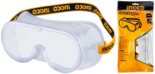 HSG02Safety gogglesHas supple and lightweightHigh-impact polycarbonate lenseshigh transparency comfortable for wearing