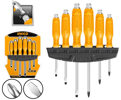 HSGTDC1806016Pcs go-through screwdriver set6 Pcs Go-through Screwdriver setMaterial：40CrPacked by double blister
