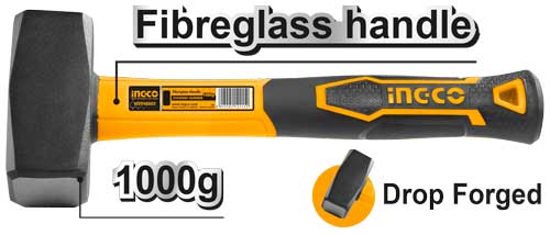 HSTH8802Stoning hammerWeight:1000gDrop-forged hammerheadFiberglass handle