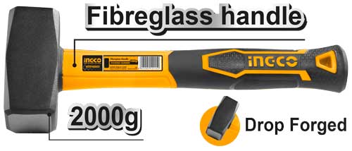 HSTH8804Stoning hammerWeight:2000gDrop-forged hammerheadFiberglass handle