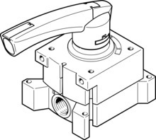 Hand lever valve VHER