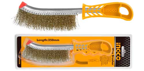 HWB02250Wire brusherLength: 250mm, 10"Length with wire: 130mmWire dia: 0.3mm