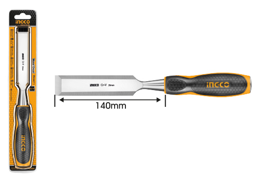 HWC0819Wood chiselWidth:19mm(3/4")Length:140mmWood Chisel,Cr-V
