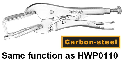 HWP0210Welding plierSize: 10"Nickel platedCarbon steel