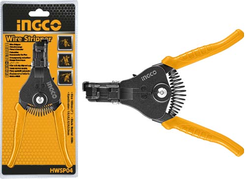HWSP04Wire stripperSize:180mm/7"Blade material:65MnZinc alloy