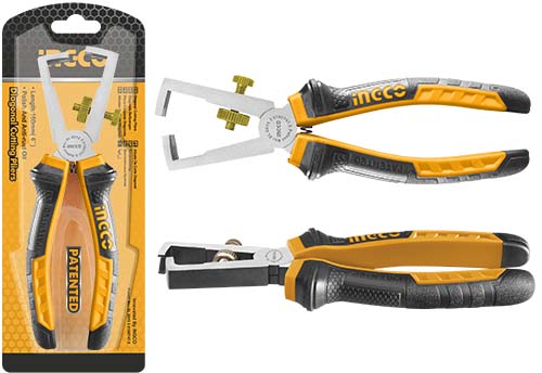 HWSP08168Wire stripping pliersSize：6"/160mmPolish and anti-rust oilTwo color handle