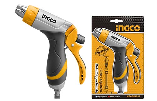 HZATN1031Metal trigger nozzle3-Way Adjustable Rear Trigger Metal nozzle3/4" tool adaptorComfortable soft grip