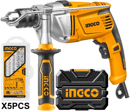 ID11008-1Impact drillVoltage:220-240V~50/60HzInput power:1100WMax.drilling capacity:13mm