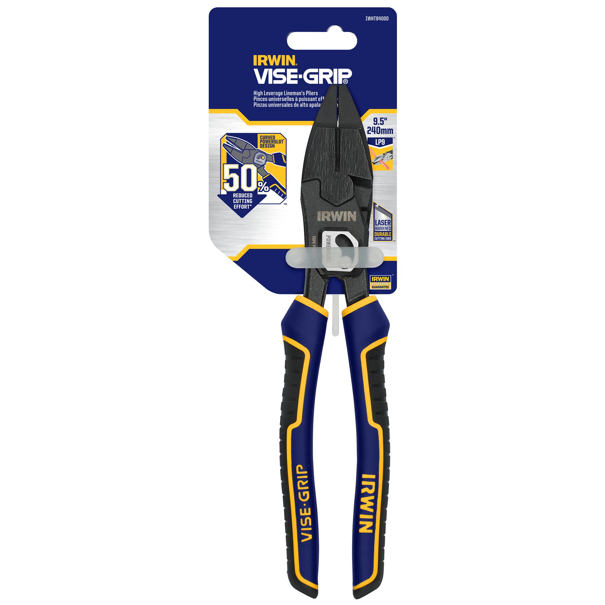 IRWIN 9.5" HIGH LEVERAGE LINEMAN'S PLIERS