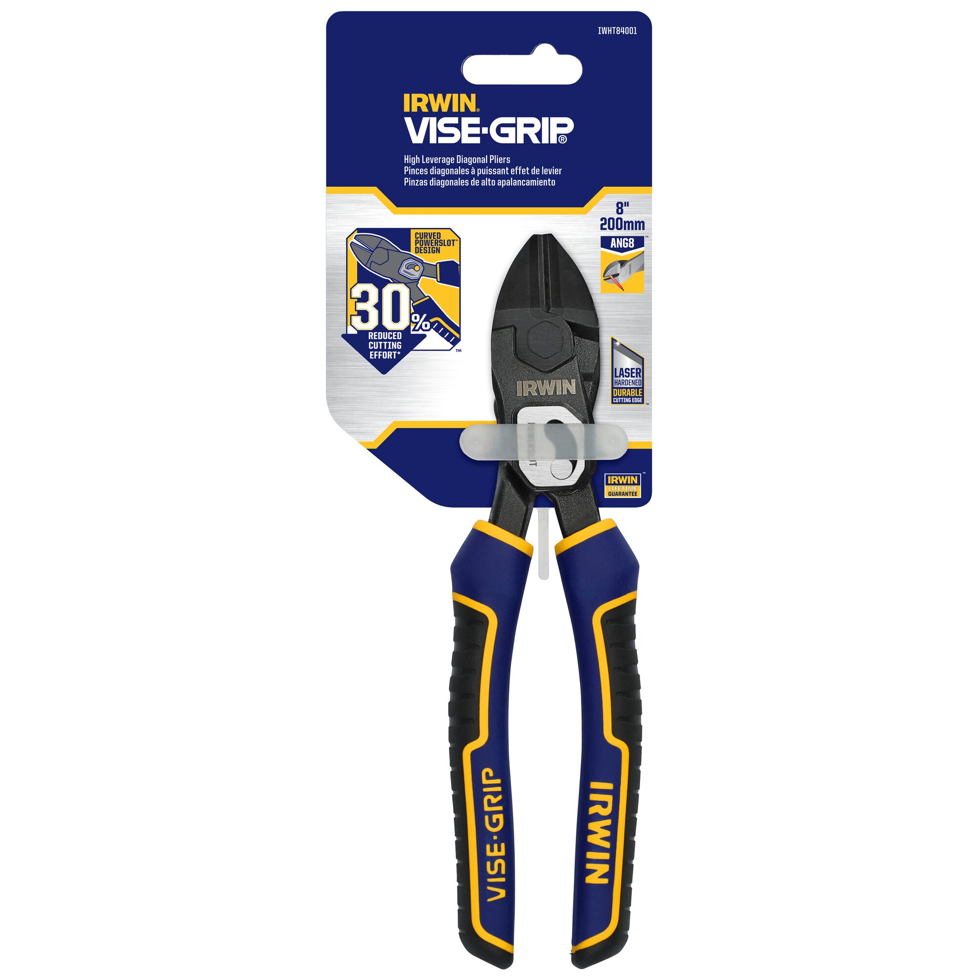 IRWIN 8" HIGH LEVERAGE DIAGONAL PLIERS