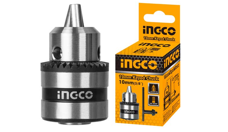 KC100110mm Key chuckChuck capacity:0.8-10mmConnection size:3/8Packed by double blister