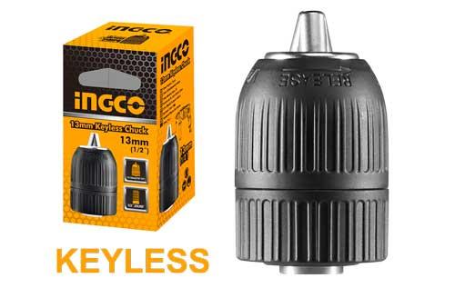KCL130113mm Keyless chuck13mm keyless chuckChuck capacity:2-13mmConnection size:1/2