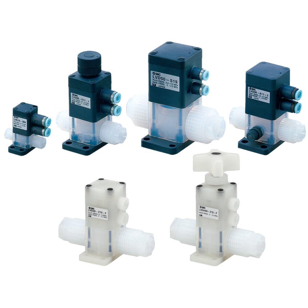 Compact Type High Purity Air Operated Chemical Liquid Valve LVD