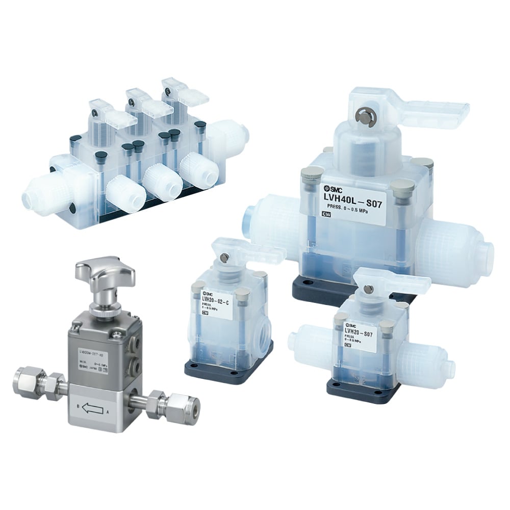 High Purity Chemical Liquid Valve/Manually Operated (Integrated Fitting Type/Threaded Type) LVH